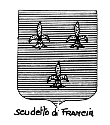 Imagem do termo heráldico: Scudetto di Francia